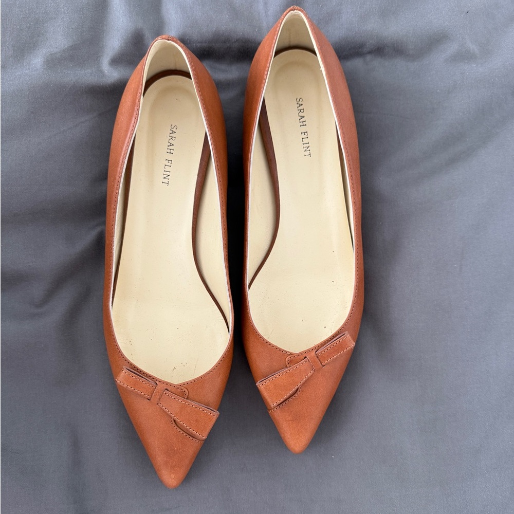 Sarah Flint flats camel unused no box